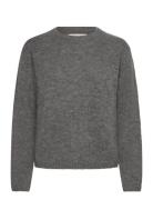 GANT Alpaca Blend C-Neck Grå