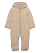 Huttelihut Pram Suit Wool Teddy W. Lin. Beige