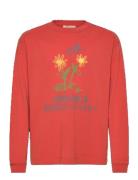 THE ANIMALS OBSERVATORY Flowers Red Dof Lonf Sleeve T-Shirt Röd