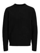Jack & J S Jjcarter Knit Crew Neck Svart