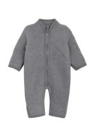Huttelihut Pram Suit Wool Fleece Grå