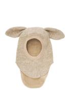 Huttelihut Balaclava Ears Wool Kräm