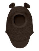 Huttelihut Balaclava Ears Wool Brun