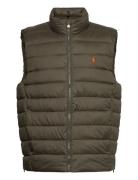 Polo Ralph Lauren The Colden Packable Matte Vest Khaki Green