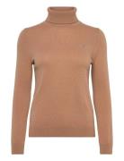 GANT Extrafine Lambswool Blend Rollneck Beige
