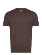 Tommy Jeans Tjm Xslim Jaspe Htr Tee Ext Brun