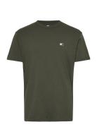 Tommy Jeans Tjm Reg Badge Tee Ext Khaki Green
