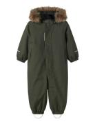 Name It Nmmsnow10 Suit Melange Fo Khaki Green