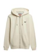 Superdry Essential Logo Zip Hoodie Hb Vit