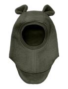 Huttelihut Balaclava Ears Wool Grön