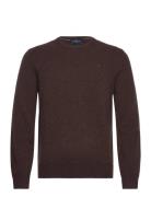 Hackett London Lambswool Crew Brun