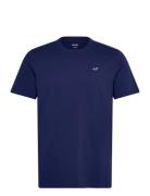 Hollister Icon Crew Knit T Shirt Marinblå