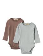 Wheat 2 Rib Body L/S Spencer Multi/patterned