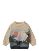 Wheat Jacquard Pullover William Beige
