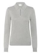 Kaffe Kajada Polo Pullover Grå