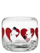 Muurla Moomin Candle Holder Heart 8Cm Nude