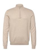 Clean Cut Copenhagen Claude Half-Zip Knit Beige