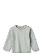 Wheat T-Shirt L/S Milo Blå