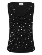 My Essential Wardrobe Mwgiggo Waterfall Top Svart