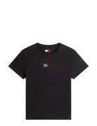 Tommy Jeans Tjw Reg Party Flag Tee Ext Svart