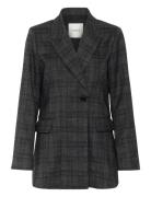 Soaked In Luxury Slevonne Fitted Blazer Grå