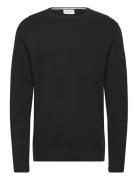 Lindbergh Structure O-Neck Knit Svart