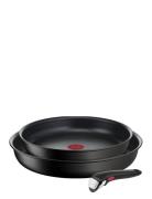 Tefal Ingenio Unlimited Frypan 3 Pcs Set Black Svart