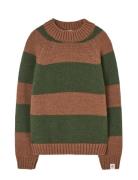 THE ANIMALS OBSERVATORY Stripes Brown Boxfish Sweater Brun