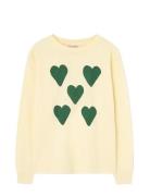 THE ANIMALS OBSERVATORY Hearts Yellow Dof Lonf Sleeve T-Shirt Gul