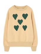 THE ANIMALS OBSERVATORY Hearts Soft Brown Bear Sweatshirt Beige