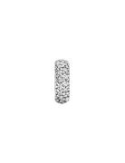 Pandora Abstract Silver Spacer With Cubic Zirconia Silver