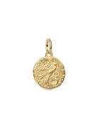 Pandora Swallow 14K Gold-Plated Medallion With Clear Cubic Zirconia Gu...