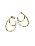 Pandora Organically Shaped 14K Gold-Plated Hoop Earrings Guld