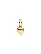 Pandora Asymmetrical Heart 14K Gold-Plated Mini Dangle Guld