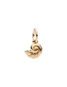 Pandora Disney The Little Mermaid Shell 14K Gold-Plated Dangle With Cl...
