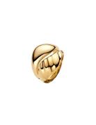 Pandora Rippled 14K Gold-Plated Ring Set Guld