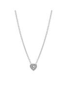 Pandora Heart Sterling Silver Collier With Clear Cubic Zirconia Silver