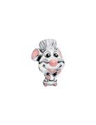 Pandora Disney Pixar Remy Sterling Silver Charm With Black, Pink And G...