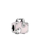 Pandora Suitcase Silver Charm With Pink Enamel Rosa