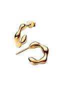 Pandora 14K Gold-Plated Hoop Earrings Guld