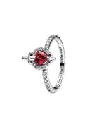 Pandora Disney Villains Evil Queen Sterling Silver Ring With Fuchsia R...
