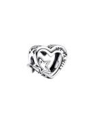 Pandora Heart Sterling Silver Charm Silver