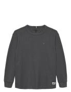 Tommy Hilfiger Tetxured Waffle Tee Ls Grå