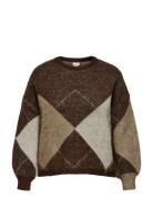 ONLY Carmakoma Carnoeme Jq Ls Life O-Neck Knt Brun