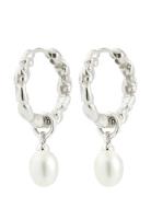 Pilgrim Shift Pearl Earrings Silver-Plated Silver