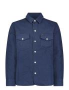Lee Jeans Quilted Shirt Jacket Marinblå