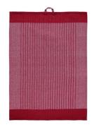 Noble House Kitchen Towel Ronja Recycled Stripe Röd