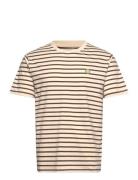 WOOD WOOD Wwace Badge T-Shirt Beige