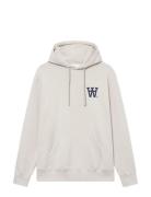 WOOD WOOD Wwcass Aa Chest Print Hoodie Vit