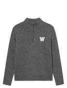 WOOD WOOD Wwtay Half Zipper 25081 Grå
